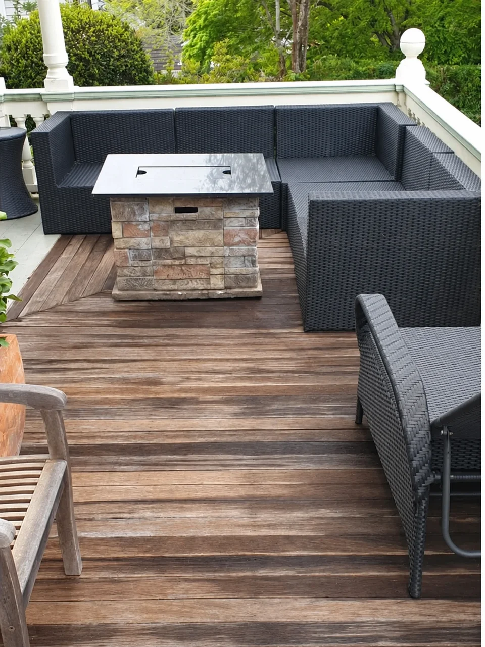 Timber deck cleaning: after work